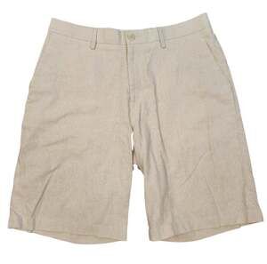 Weatherproof Vintage Mens Linen Cotton Shorts Beige 34
